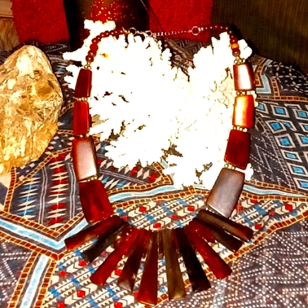 Large wooden necklace